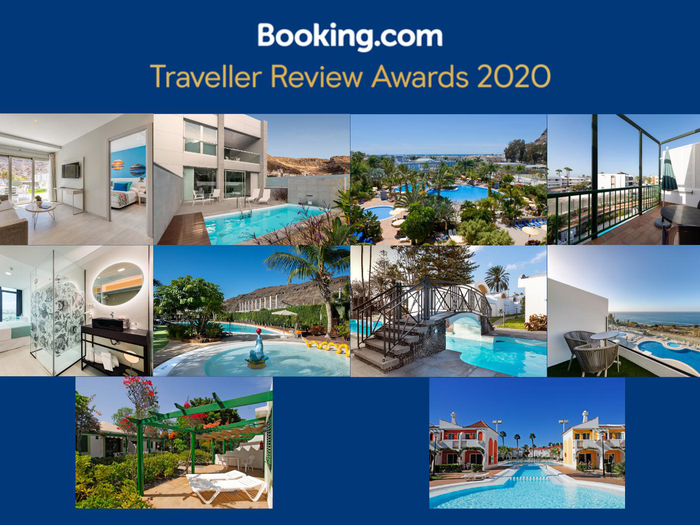 Todos los establecimientos de beCordial Hotels & Resorts, reconocidos con el Traveller Review Awards 2020 de Booking.com