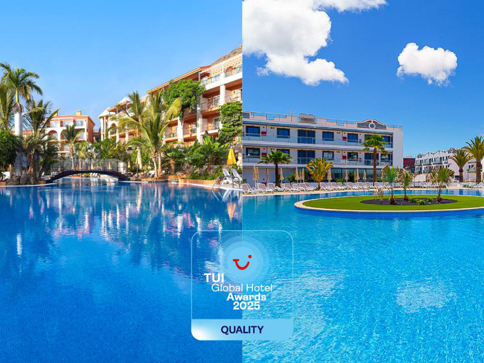 Los Hoteles Cordial Mogán Playa y Cordial Marina Blanca, galardonados con el TUI Global Hotel Awards Quality Winner 2025