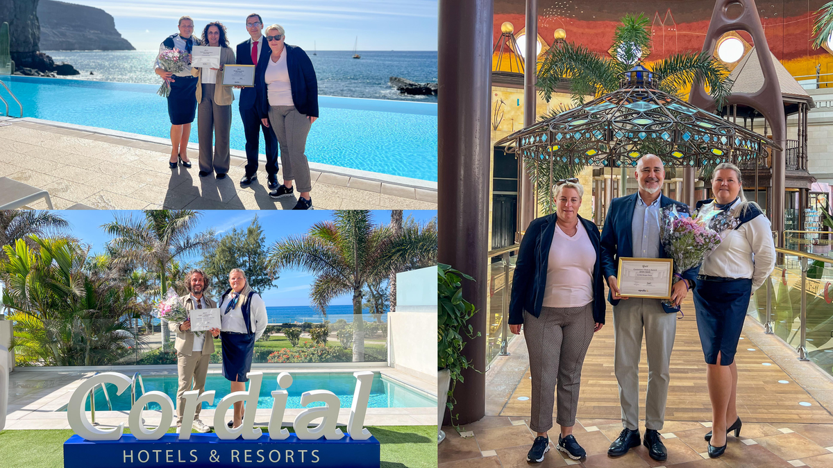 Tour operator Apollo recognises the excellence of Cordial Hotels & Resorts