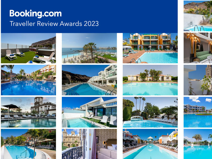 Todos los establecimientos canarios de beCordial Hotels & Resorts, premiados con el Traveller Review Award 2023 de Booki